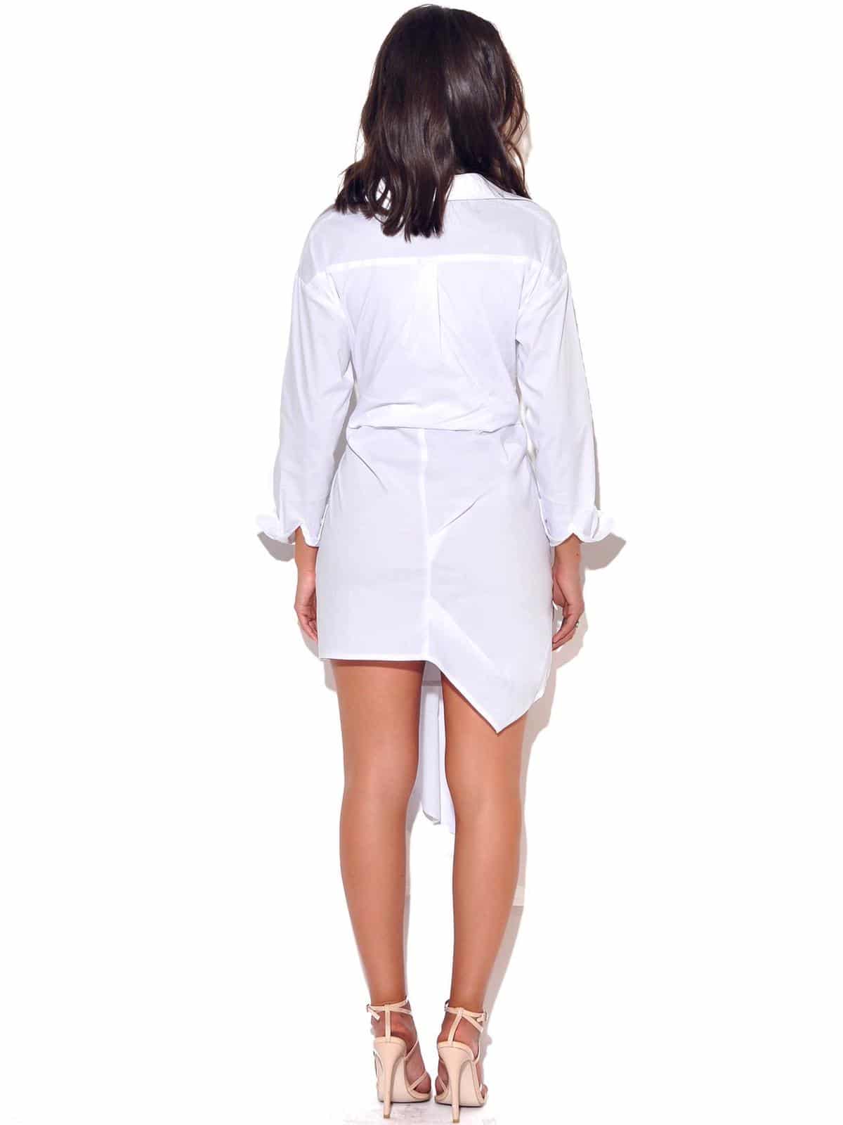 Ariana Draping Shirt Dress