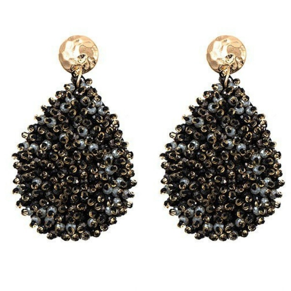 Juliet Cluster Beaded Teardrop Earrings For Fall Winter Spring Summer