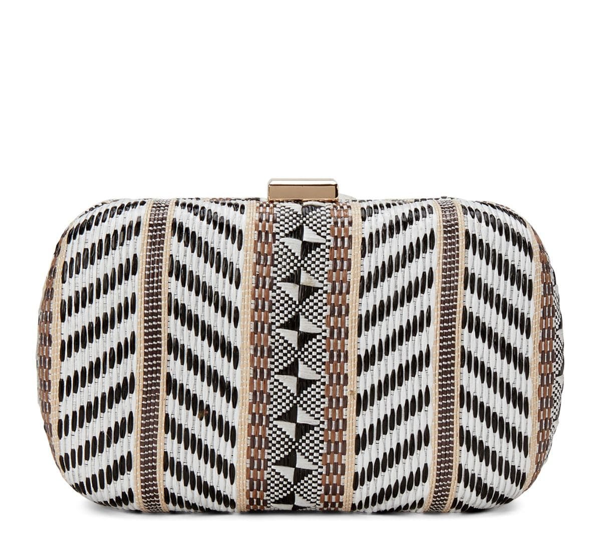 Jackie Raffia Vegan Clutch For Fall Winter Spring Summer